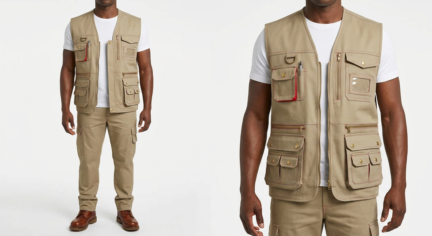 Gilet Multi-Poches Professionnel — Terrain & Technicien