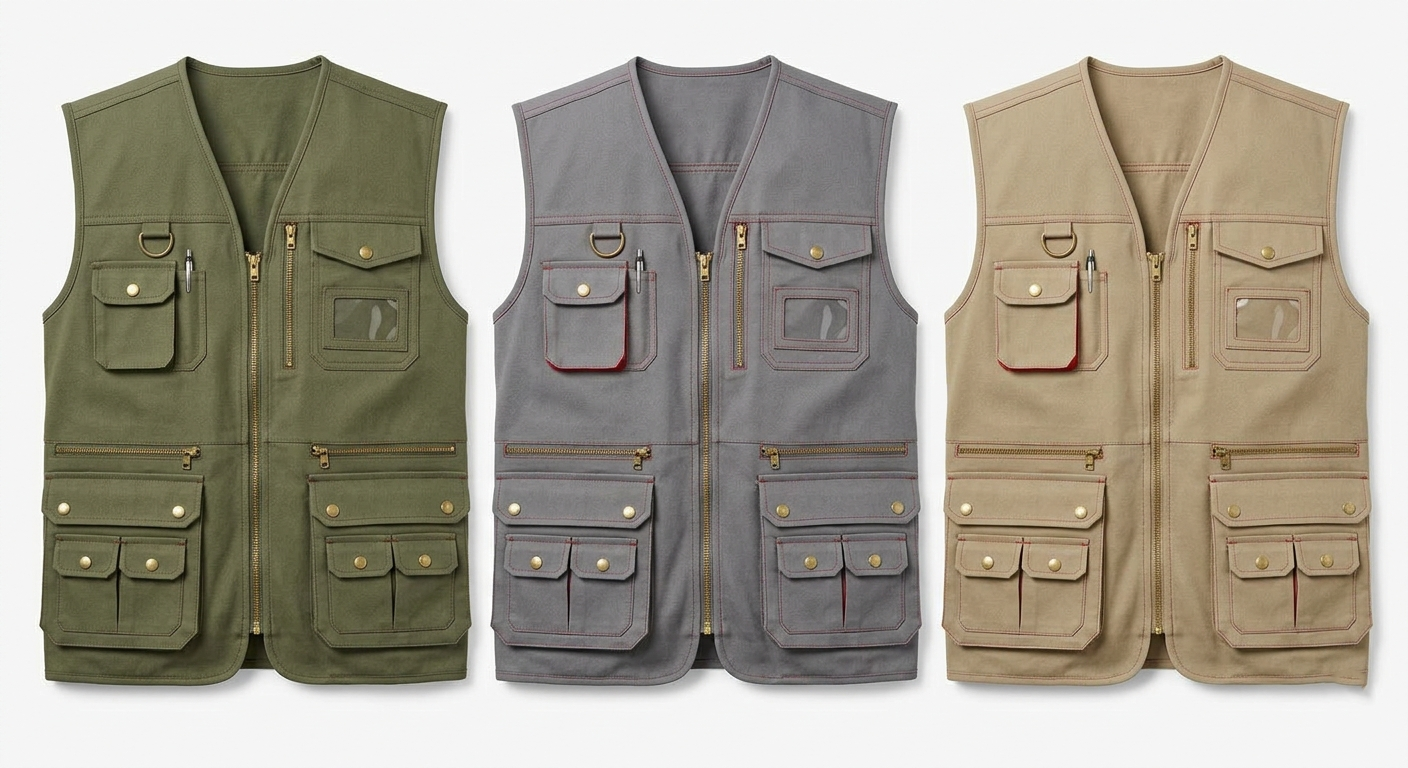 Gilet Multi-Poches Professionnel — Terrain & Technicien