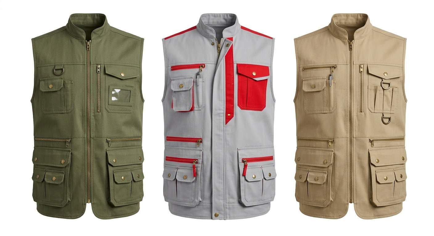 Gilet Multi-Poches Professionnel — Terrain & Technicien