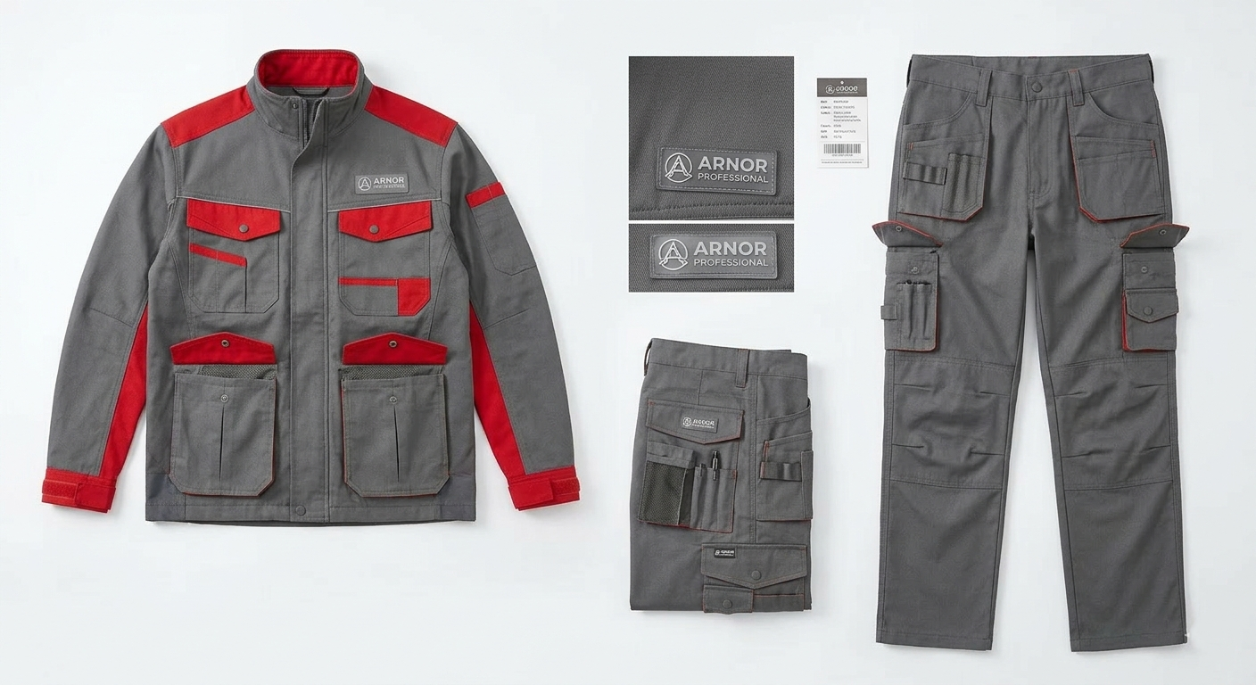 Tenue de Travail 2 Pièces — Veste & Pantalon Cargo