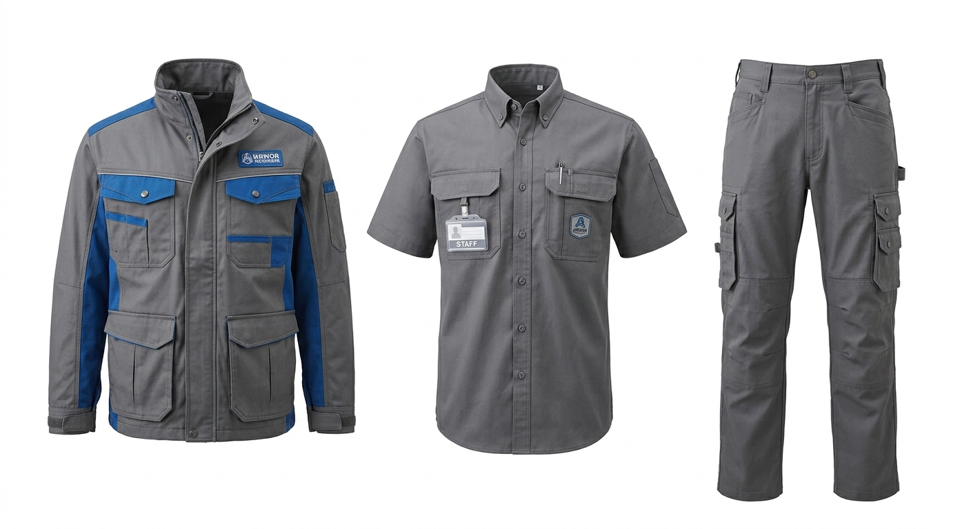 Tenue de Travail 2 Pièces — Veste & Pantalon Cargo