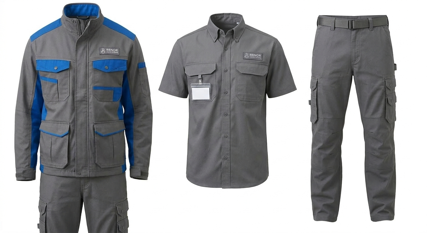 Tenue de Travail 2 Pièces — Veste & Pantalon Cargo