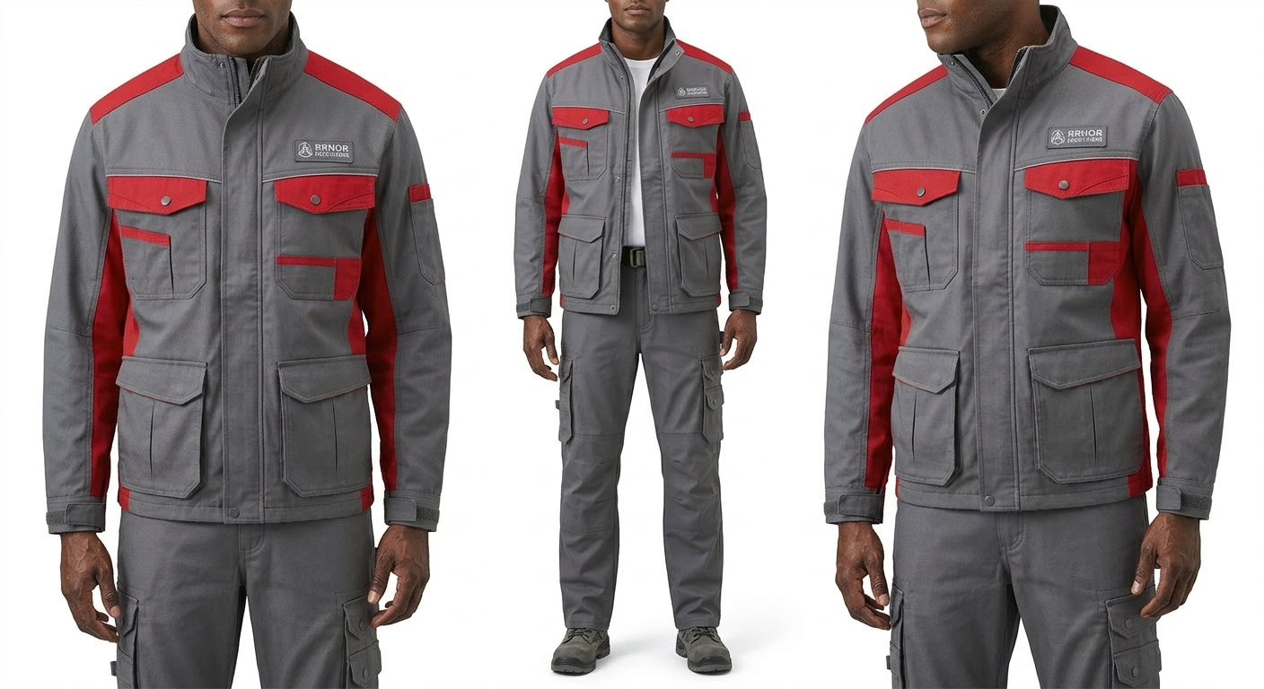 Tenue de Travail 2 Pièces — Veste & Pantalon Cargo