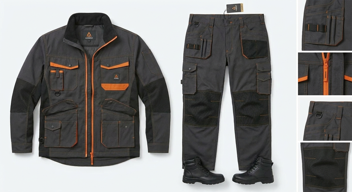 Tenue de Travail Premium — Veste + Pantalon Cargo